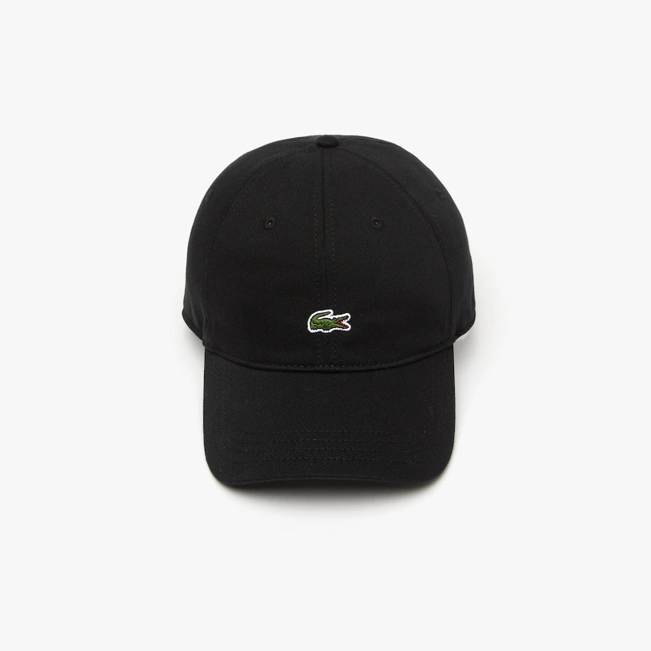 Gorra unisex de sarga de algodón orgánico NEGRO 