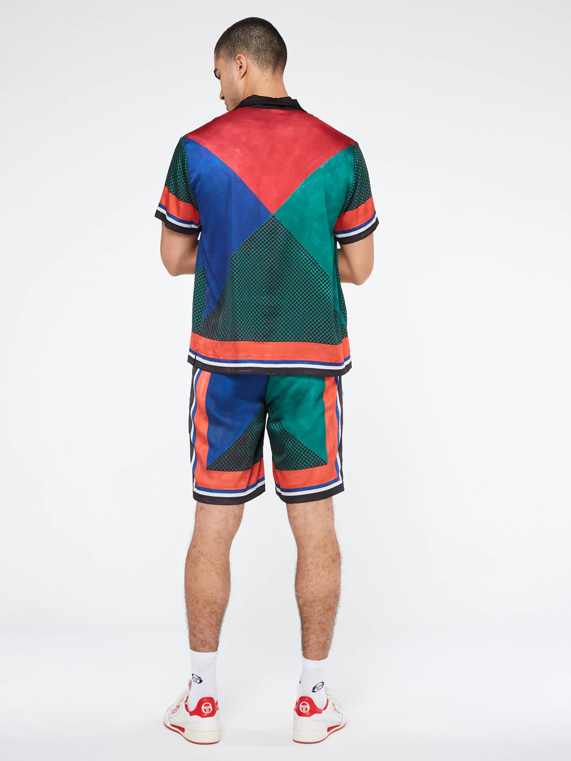 MONTE CARLO CAMP SHIRT-LAPIS BLUE/EVERGREEN