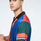 MONTE CARLO CAMP SHIRT-LAPIS BLUE/EVERGREEN