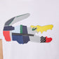 Camiseta de hombre Lacoste SPORT en algodón patchwork con estampado de cocodrilo 