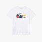 Men's Lacoste SPORT Patchwork Crocodile Print Cotton T-shirt