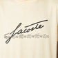 Camiseta De Hombre En Algodón De Cuello Redondo Con Estampado De Cocodrilo Y Firma 