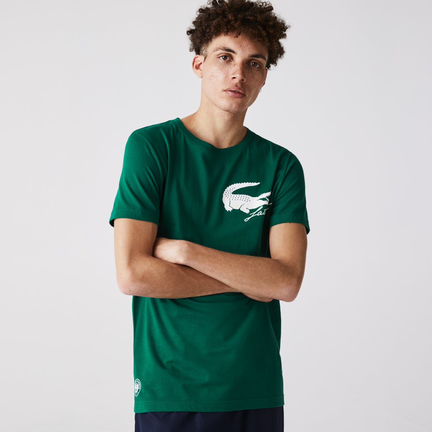 Camiseta de hombre SPORT French Open Edition con estampado de cocodrilo 