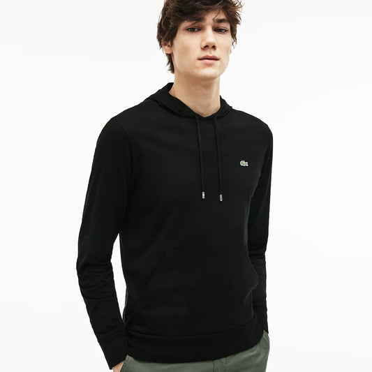 Sudadera de hombre en tejido jersey de algodón con capucha 