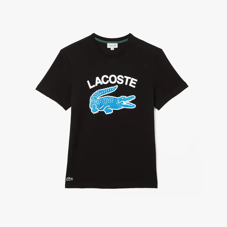 Camiseta de hombre Lacoste Regular Fit con estampado de cocodrilo 