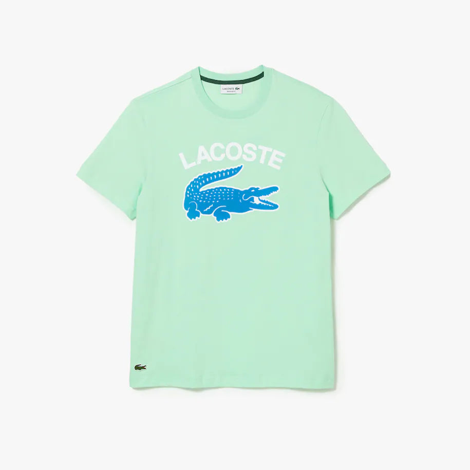 Camiseta de hombre Lacoste Regular Fit con estampado de cocodrilo 