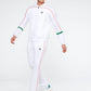 AMISCORA TRACK JACKET ARCHIVIO-WHITE/GRENADINE/JOLLY GREEN
