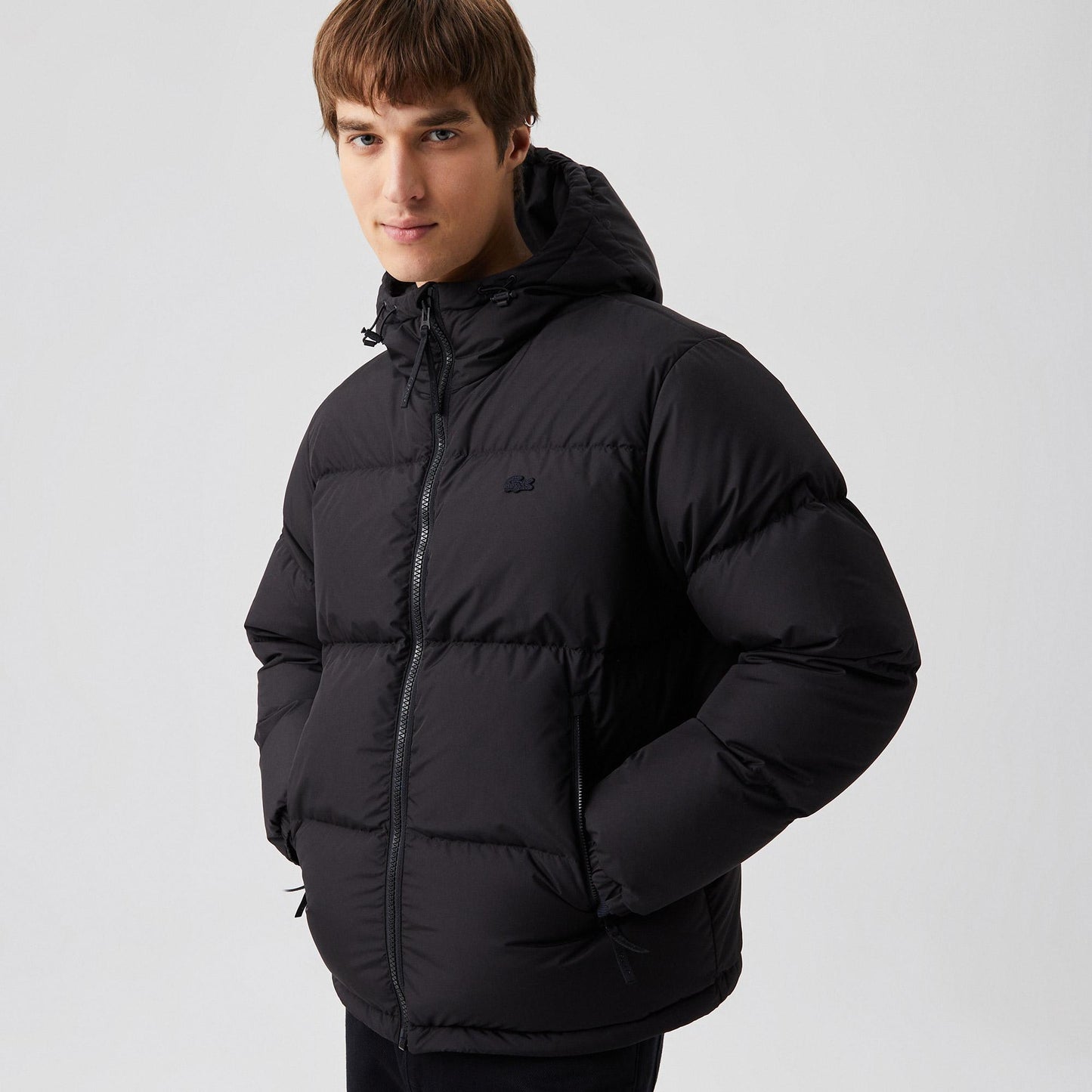 Lacoste Men's Quilted Water-Repellent Short Jacket
