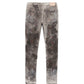 PURPLE-BRAND WHITE SOFT WAX PAINT P001 LOW RISE SKINNY