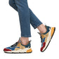 KOTETSU HOOKS MAN - Suede and mesh sneakers - Red/Light blue