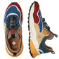 KOTETSU HOOKS MAN - Suede and mesh sneakers - Red/Light blue